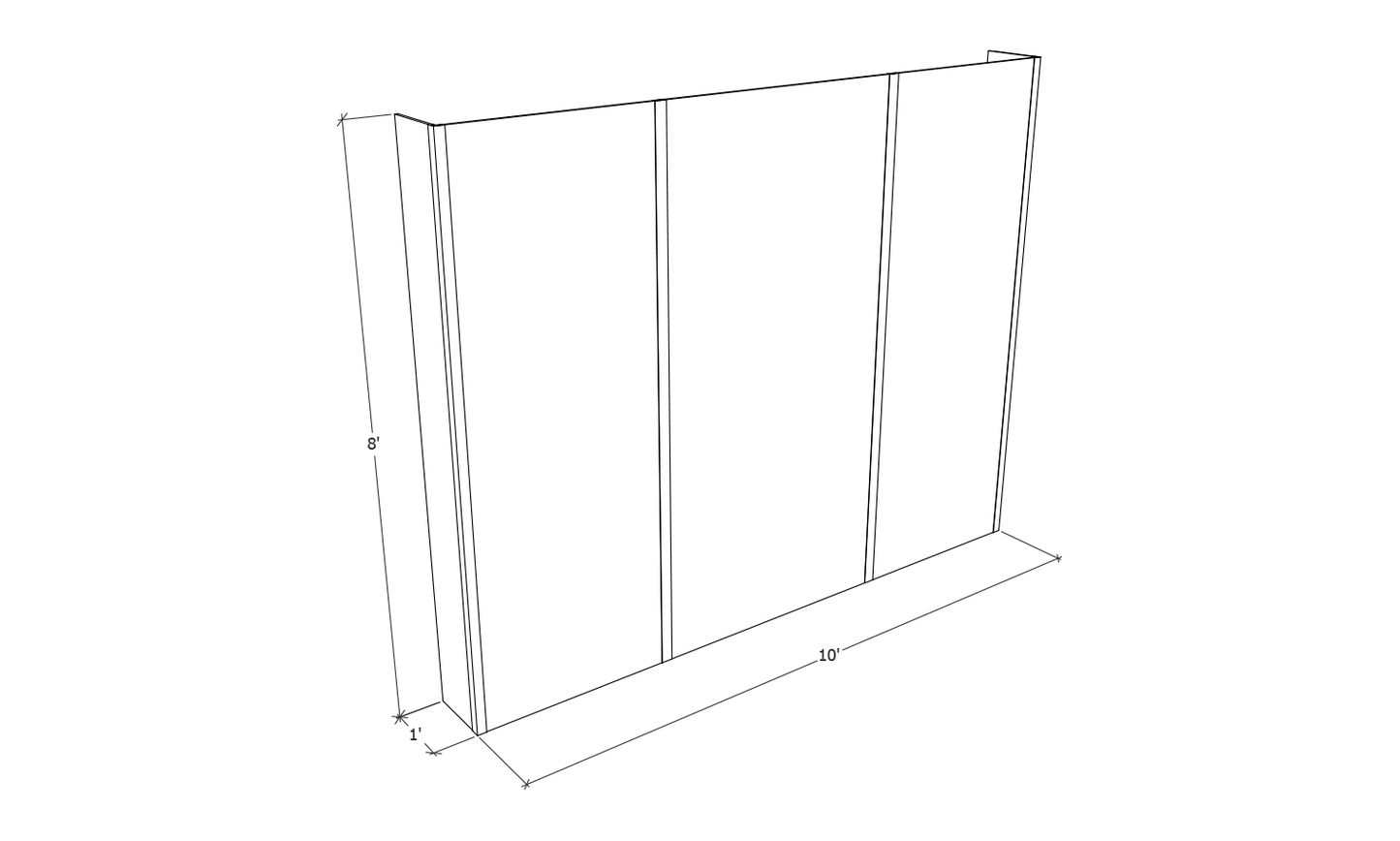10 Feet Flat Backdrop