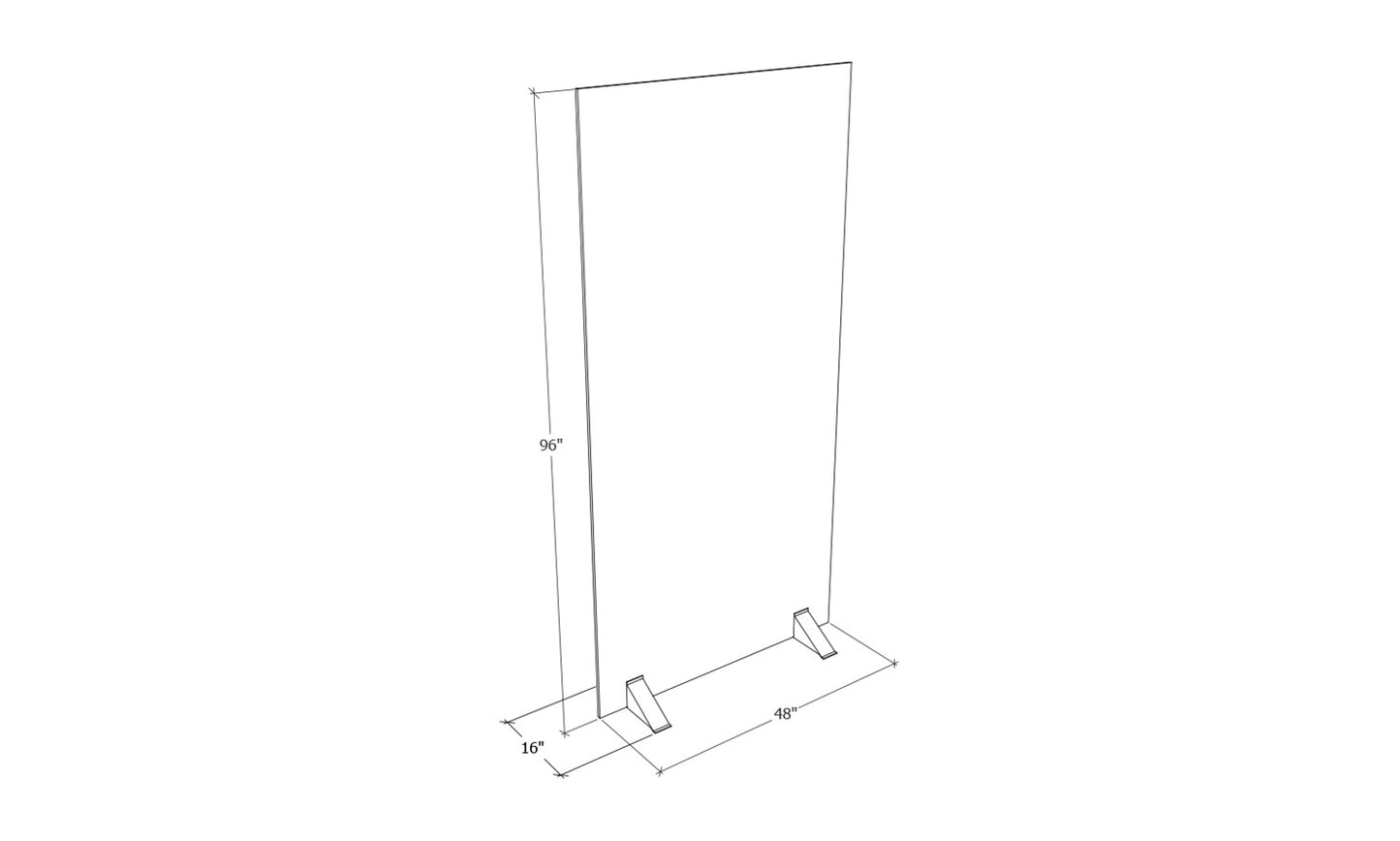 4 Feet Flat Backdrop with Standee Bases